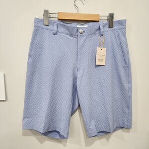 Peter Millar Shorts Mens 30 Shackleford Performance Hybrid Crown Sport Blue NEW